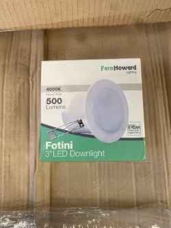 480 X 3 INCH LED DOWNLIGHT 4000K TRADE VALUE £5000