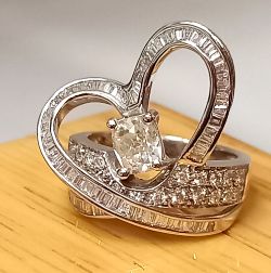 HANDMADE SPECIAL DESIGNED 2.00 CT COCKTAIL DIAMOND RING + GIFT BOX + VALUATION CERTIFICATE OF £8500