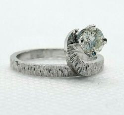 HANDMADE SOLITAIRE BRILLIANT CUT .38 CARAT DIAMOND ENGAGEMENT RING + VALUATION CERTIFICATE OF £2,495