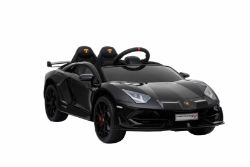 RIDE ON FULLY LICENCED LAMBORGHINI AVENTADOR SVJ HL328 WITH PARENTAL REMOTE CONTROL - BLACK