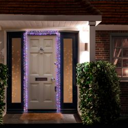 PREMIER 5.5M GARLAND 800 LED DOOR CHRISTMAS LIGHTS - MULTICOLOURED OUT/INDOOR