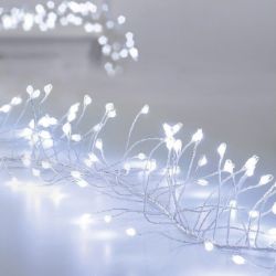 288 LED ULTRABRIGHTS MULTI-ACTION CHRISTMAS GARLAND SILVER WIRE LIGHTS - WHITE