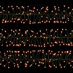288 LED ULTRABRIGHTS MULTI-ACTION CHRISTMAS GARLAND ROSE WIRE LIGHTS WARM WHITE