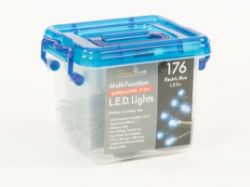 176 BLUE LEDS SUPER LONG 12M LED INDOOR / OUTDOOR CHRISTMAS TREE LIGHTS - BLUE