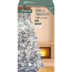 PREMIER 1000 MULTI-ACTION TREEBRIGHTS WITH TIMER LED CHRISTMAS LIGHTS (WHITE)