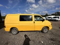 YELLOW POWERHOUSE: 2003 VOLKSWAGEN TRANSPORTER PANEL VAN- NO VAT IN HAMMER