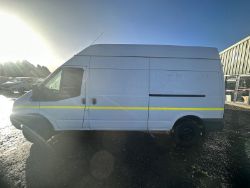 ROAD-READY WORKHORSE: '61 PLATE FORD TRANSIT T350 LWB HIGH ROOF - NO VAT ON HAMMER