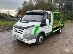 2007 FORD TRANSIT SKIP TRUCK