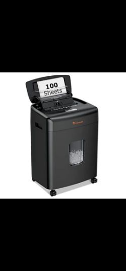 RRP £179.99 - BONSAII HEAVY DUTY PAPER SHREDDER, 110-SHEET, AUTO FEED FOR OFFICE OR HOME - NO VAT