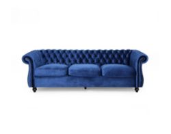 **(BRAND NEW SEALED BOX)**TUFTED TONED VELVET SEATER
