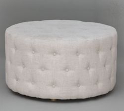 **(BRAND NEW SEALED BOX)**TUFTED CREAM POUFFE BEIGE