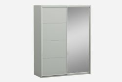 DFS LILLY 2 DOOR SLIDING WARDROBE 1XMIRROR 1X PLAIN DOOR 1643WX625DX2100HMM RRP £1299
