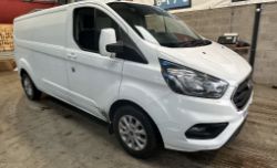 97K MILES - 2018 FORD TRANSIT CUSTOM LIMITED 130PS -MOT: MAY 2024 - NO VAT ON HAMMER