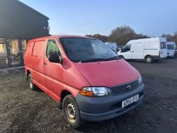 55 PLATE HIACE, PART SERVICE HISTORY - NO VAT ON HAMMER