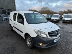 WORK-READY CITAN: 65 PLATE MERCEDES-BENZ CREW CAB - FEB 2024 - NO VAT ON HAMMER