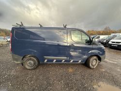 156K MILES - 66 PLATE FORD TRANSIT CUSTOM: - MOT: 31ST JANUARY 2024 - NO VAT ON HAMMER