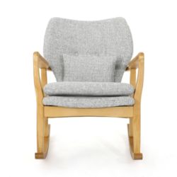 **(BRAND NEW SEALED BOX)** MODERN FABRIC ROCKING CHAIR