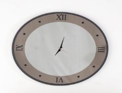 INDUS OAK CLOCK MIRROR 900DIA MRP £249