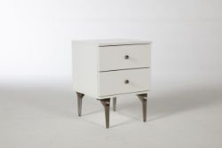RIX WHITE 2 DRAWER NIGHTSTAND 470X620X590MM MRP £199