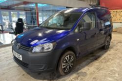 120K MILES - STURDY WHITE PANEL VAN: 2012 VOLKSWAGEN CADDY C20 TDI - NO VAT ON HAMMER