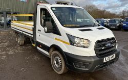 **(ONLY 55K MILEAGE)** EXCEPTIONAL 70 PLATE FORD TRANSIT 350 L4 XLWB DROPSIDE
