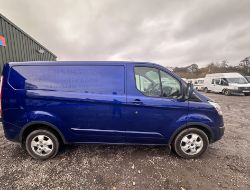78K MILES - 66 PLATE TRANSIT CUSTOM, ULEZ COMPLIANT MOT: 7TH OCTOBER 2024 - NO VAT ON HAMMER
