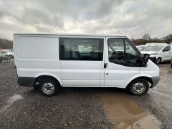 (ONLY 105K MILES) CLEAN & RELIABLE: 61 PLATE TRANSIT CREW VAN MOT OCT 2024 - NO VAT ON HAMMER