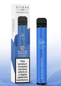 50 X ELF BAR BLUE RAZZ LEMONADE DISPOSABLE VAPE ECIGS