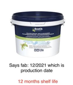 RRP £2098 JOB LOT 140 BOSTIK VINYL FLOOR ADHESIVE 3KG CLEARANCE WHOLESALE