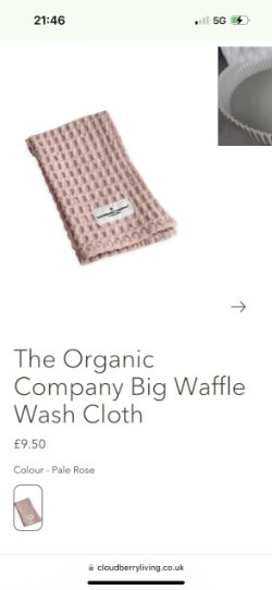 ORGANIC COMPANY BIG WAFFLE WASH CLOTH CHRISTMAS - RRP £2052