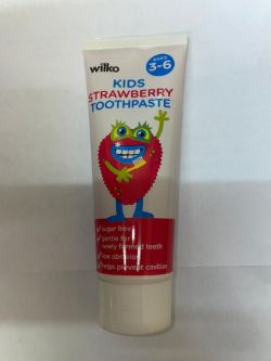 1 PALLET OF WILKO KIDS STRAWBERRY TOOTHPASTE CONTAINING 2590 PIECES