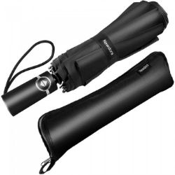 50 X WINDPROOF COMPACT TRAVEL UMBRELLA - AUTOMATIC FOLDING LIGHTWEIGHT