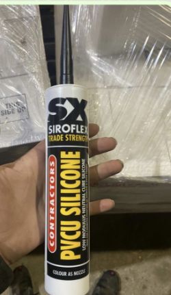 1600X SIROFLEX PVCU SILICONE BLACK 300ML SEALANT OUTDOOR