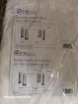 PALLET OF 50 WHITE BRAND NEW 4M X 3M WHITE MARQUEE CANOPY COVERS