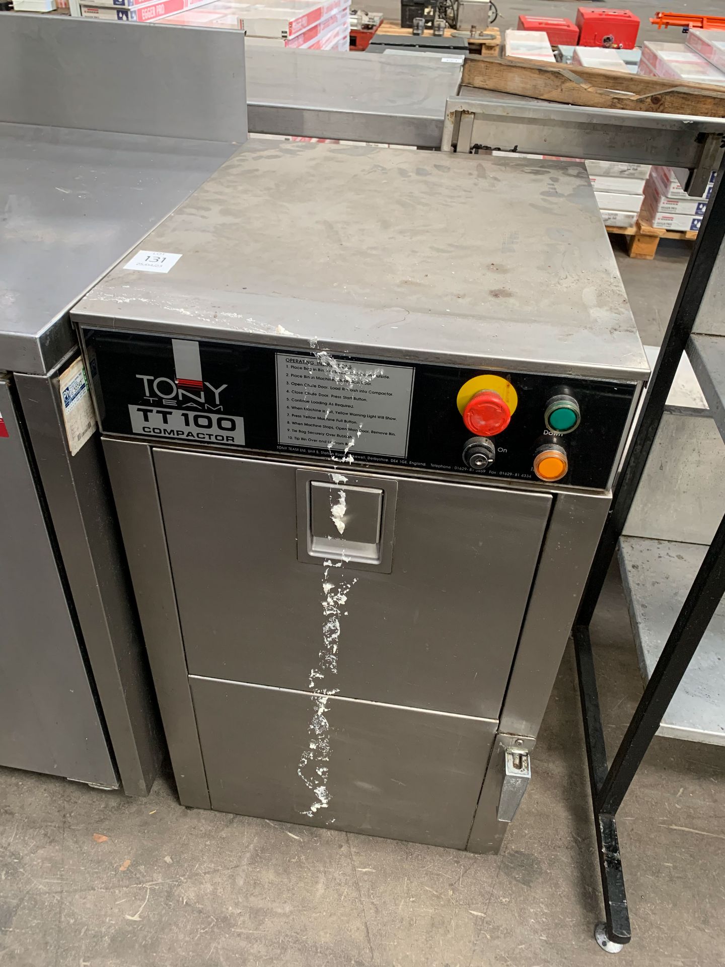 Tony Compactor Key Tony Team TT100 Compactor