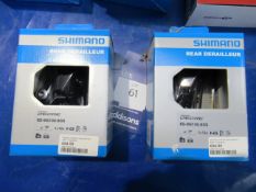 2x Shimano Deore RD-M6100-SGS Long Black Rear Dera
