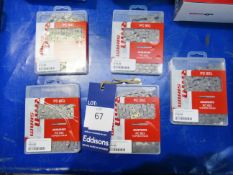 5x Sram PC951 9 Speed Bicycle Chains. Total RRP £90