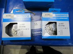 2x Shimano CS-5700 11-28T cassette sprockets total RRP£99.98
