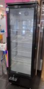 Elstar EM300-1 glazed upright single door cooler
