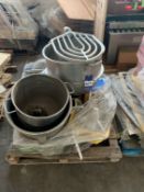 2 x Pallets of Mixing Bowls, Paddle, Whisks etc