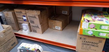 Contents to shelf to include Munchkin Portable Bab