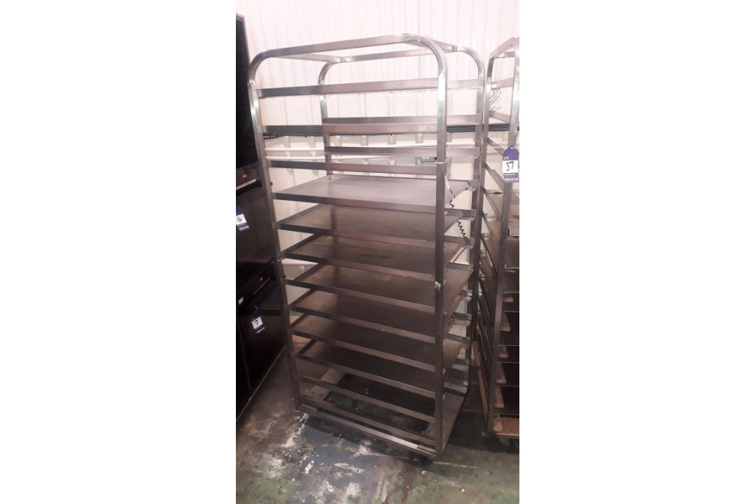 2 x 12-tier Mobile Trollies 800 x 500 x 1800 - Image 2 of 2