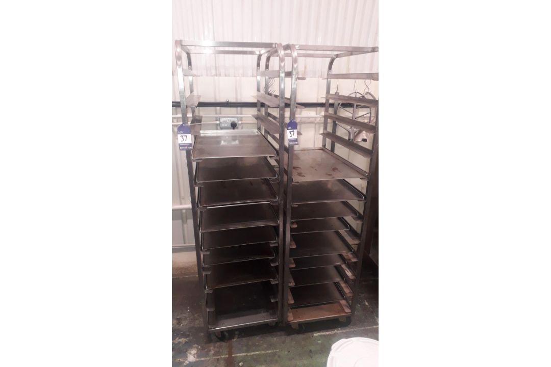 2 x 12-tier Mobile Trollies 800 x 500 x 1800 - Image 1 of 2