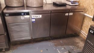 Foster EP1/3H EcoPro G2 3-door Counter Fridge serial number E5429737