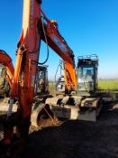 HITACHI ZX135US-5B Tracked Hydraulic Excavator, PIN: HCMDAE50VOO91509, YOM: 2014, Approx. Hours: 6,2