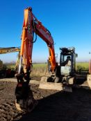 HITACHI ZX85USB-5A Tracked Hydraulic Excavator, PIN: HCMDEE50K00102377, YOM: 2017, Approx. Hours: 2,