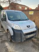 PEUGEOT BIPPER DIESEL 1.3 HDi 80 Professional Van, Reg: BJ67 LVR, Mileage: approx. 95,000 miles, V5: