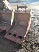 Excavator digging bucket, approx. 850mm width, Location: Southam, Warwickshire