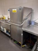 Alpeninox NHT8G Hood Dishwasher with outfeed, Serial Number 34010013, Year 2013
