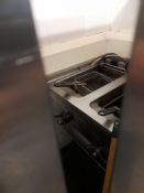 Lineat Twin Basket Stainless Steel Fryer